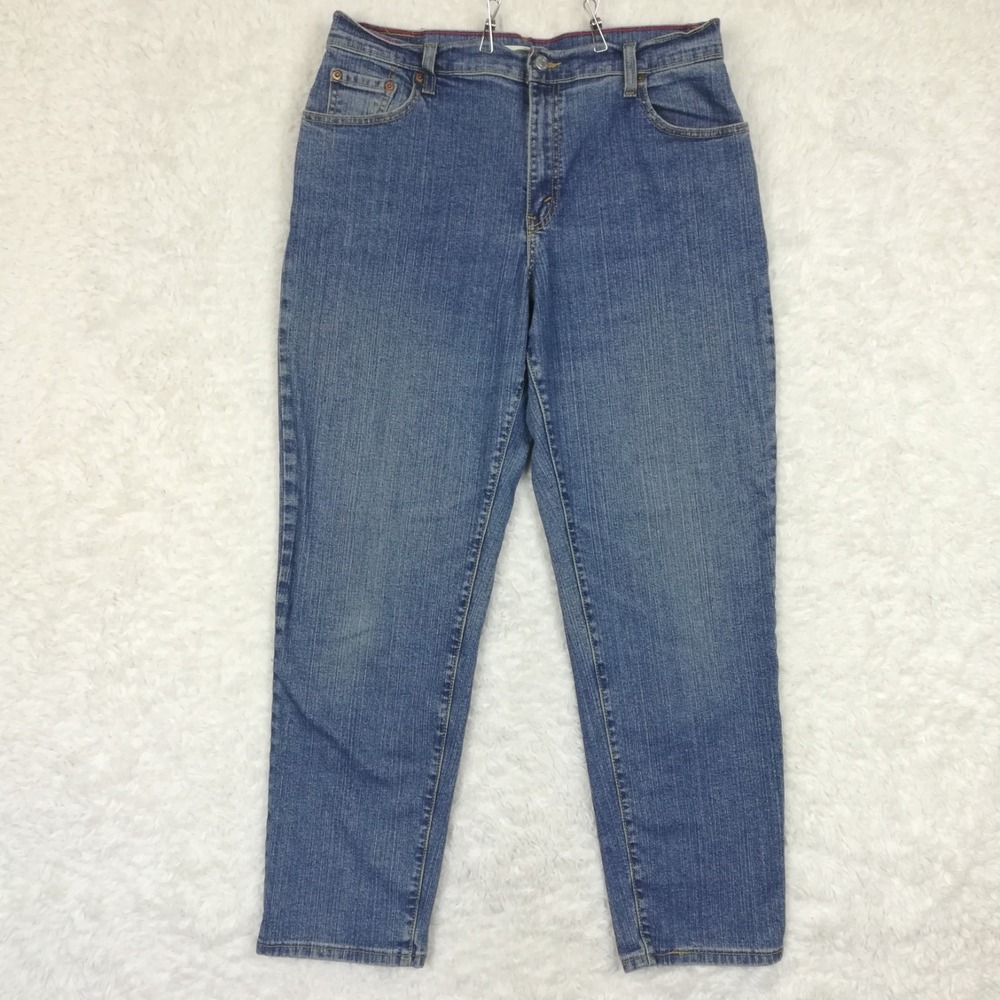 Vtg Levi's Womens Jeans 550 Relaxed Tapered Blue Denim Medium Wash High Rise 14